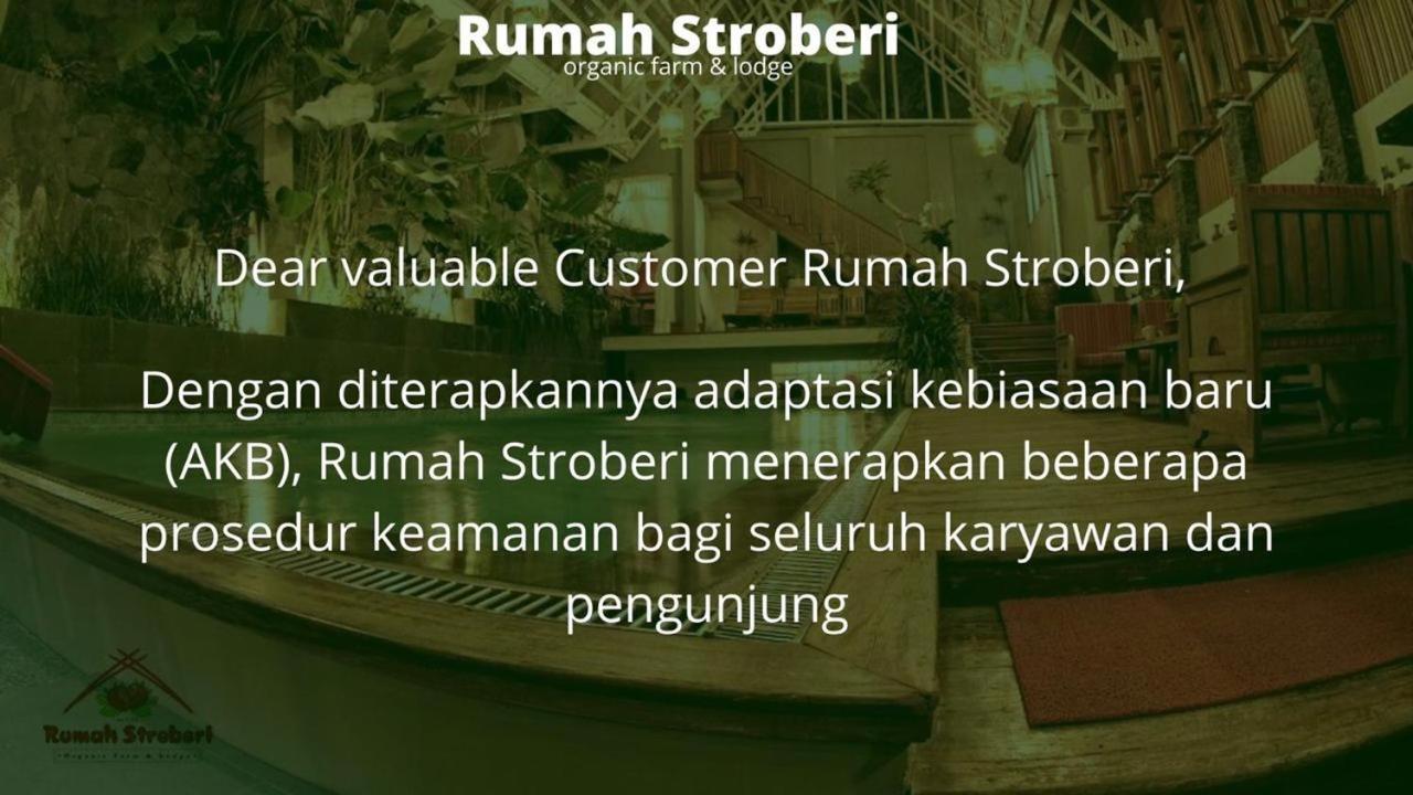 Rumah Stroberi Organic Farm & Family Lodge 렘뱅 외부 사진